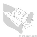 Leg positioning cushion with fastening cuff