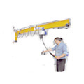 Wall-mounted slewing jib crane