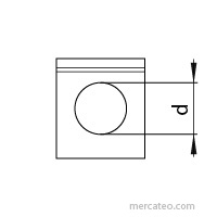 DIN 435 Scheiben für Doppel-T-Träger, 13,5 x 30 x 6,2/2, keilförmig, Vierkant, A4 blank