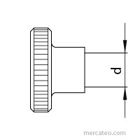 DIN 466, Rändelmutter, M 4, ST, verzinkt, standard, 5 µm, Zn5/An/T0