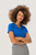 Damen V-Shirt COOLMAX®, royalblau, XL - royalblau | XL: Detailansicht 7