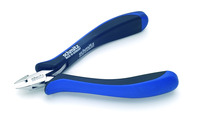 product - schmitz electronic sidecutter ESD tapered head, relieved jaws, small version - fine bevel- 4.3/4"