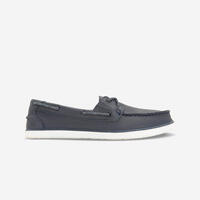 Women’s Leather Sailing Boat Shoes 500 - Navy - UK 4 EU37