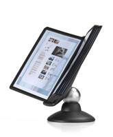 Durable SHERPA MOTION 360 Degree Desk Display Panel Stand | 10 Panels | A4 Black