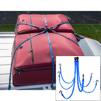 The Perfect Bungee FW36-6BL Adjustable 6-Strap Flex-Web Bungee in Blue (up to 3.65m x 3.65m) SKU: TPB-FW36-6BL