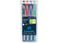 Balpen Schneider Slider Basic XB etui a 4 stuks w.v. 1 gratis
