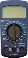 NORDWEST Handel AG Miernik uniwersalny HDT 60 wyświetlacz cyfrowy 2-600 V AC/DC 200 mA - 10 A AC/DC