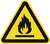 NORDWEST Handel AG Znak ostrzegawczy ASR A1.3/DIN EN ISO 7010 200 mm ostrzeżenie przed mater. łatwo