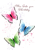 ABC Geburstagskarte Schmetterling 1120004300 B6