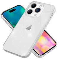 Hülle für iPhone 14 Pro - Glitzer Handyhülle Durchsichtig Anti-Gelb Glitter Case Transparent
