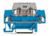 Doppelstockklemme, Federklemmanschluss, 0,08-2,5 mm², 2-polig, 10 A, 6 kV, blau,