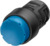 Drucktaster, beleuchtbar, Bund rund, blau, Einbau-Ø 16 mm, 3SB2001-0LF01