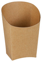 Wrap-Becher mit Fettbarriere; 3.9x7.5x10 cm (LxBxH); braun; 50 Stk/Pck