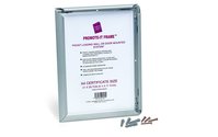 Photo Album Co Certificate/Photo Snap Frame A4 Aluminium Frame Plastic Front Silver