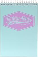 Pukka Wirebound Card Cover Reporters Shorthand Notebook Ruled 160 Pages Pastel Blue/Pink/Mint (Pack 3)