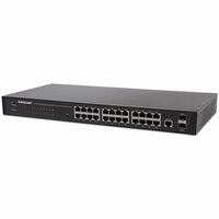 24-Port Network Switch, 24-Port (Rj45), Rackmount, Gigabit, 4 Sfp, Ethernet Web-Smart, 10/100/1000 Mbit/ (Euro 2-Pin Plug)