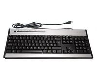 Keyboard (CZECH) KB.KUS03.258, Full-size (100%), Wired, USB, QWERTZ, Black, Silver Tastaturen