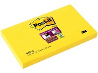 Post-it® Super Sticky Notes, 76 x 127 mm, Neon geel (pak 12 x 90 vel)