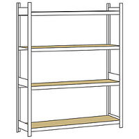 Weitspannregal, mit Spanplatte, Höhe 2500 mm