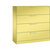Armario para archivadores colgantes ASISTO, anchura 1200 mm, con 4 cajones, amarillo azufre / amarillo azufre.
