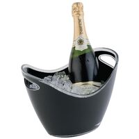 APS Small Wine And Champagne Bucket Black Acrylic 210(H) x 270(W) x 200(D)mm