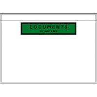 Boîte de 1000 pochettes document ci-inclus recyclées format C5 22,8 x 16,5 cm transparent