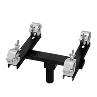 GUIL ADT-30 - Verstellbarer Truss Adapter mit 4 Aluminium Klemmen (geeignet für Traversen von 275 - 415 mm | Spigot Ø 35 mm)