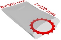 PE-Flachbeutel, 200 x 320 mm, Stärke 50 µ, transparent