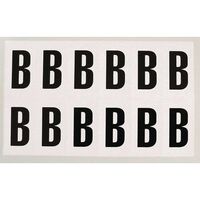 Numbers and letters black on white - Letter B