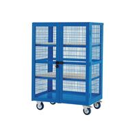 Mesh sided shelf trucks, with doors