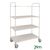 Kongamek tall reversible steel tray shelf trolleys
