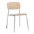 Contemporary ash finish side chairs