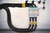 Schrumpfschlauchmarkierer im Leiterformat für Thermotransferdruck 3:1 (18.0 mm/6.0 mm) weiß 50 mm UL-gelistet