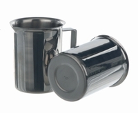 500ml Beaker acciaio inox 18/10 con orlo becco e manico