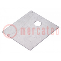 Heat transfer pad: mica; TO218; 0.4K/W; L: 24mm; W: 21mm; Thk: 0.05mm