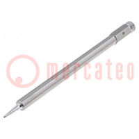 Tip; narrow spade; 0.8x8.4mm; for soldering iron