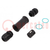 Connector: AC-voeding; schroef terminal; TH400; 8÷17mm; 0,5÷4mm2