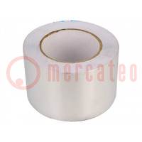Tape: duct; W: 75mm; L: 45.7mm; Thk: 0.65mm; acrylic; -20÷110°C; 2.5%