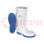 Boots; Size: 46; white-blue; PVC; high,with metal toecap