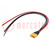 Plug; DC supply; AS150U; male; PIN: 6; with leads; for cable; yellow