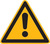 Znak ostrzeg., folia, „Ogólny znak ostrzeg.”, dł. boku 100mm
