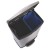 Slim Jim Step - On Behälter aus Edelstahl mit Pedal an der Breitseite , 50 Liter , Pedal Farbe schwarz
