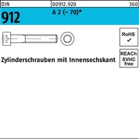 Zylinderschraube DIN 912 Innen-6kt M8x 7