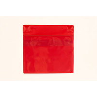 Magnettaschen aus Kunststofffolie, Regenschutzklappe, 22,5x22,0cm Version: 1 - rot
