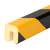 Schutzprofile, Profilschutz Viereck Typ G, gelb/schwarz, 100x2,6x3cm