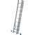 Vielzweck-Leiter (Alu), dreiteilig, Arbeitshöhe 6,3 m,Länge einteilig 2,4 m, dreit. 5,2 m, 14,4 kg
