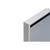 WSM Schiebetür-Wandtafel, für Inneneinsatz, Bautiefe 30 mm, eloxiert, alu silberfarbig, für DIN A2