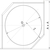 Skizze zu VS COR Wheel Pro sarokszekrény vasalat, ø 720 mm, KB 800, ezüstszínű RAL 9006