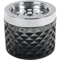 Produktbild zu Windascher Glas, mit Edelstahldeckel, matt, schwarz, Höhe: 67 mm, ø: 96 mm