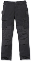 CARHARTT STEEL - PANTALÓN CARGO DE TRABAJO CON DETALLE DOBLE EN LA PARTE DELANTERA, CON TECNOLOGÍA RUGGED FLEX, HOMBRE, NEGRO, 3